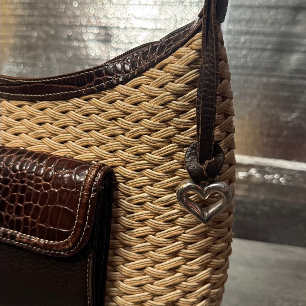 Brighton straw woven hand bag. - Picture 2 of 11